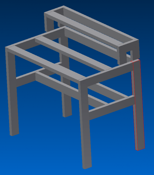 Computer Desk R1 front angled