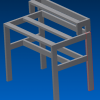 Computer Desk R1 front angled