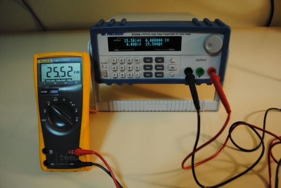 BK Precision 9123A power supply - 25v test