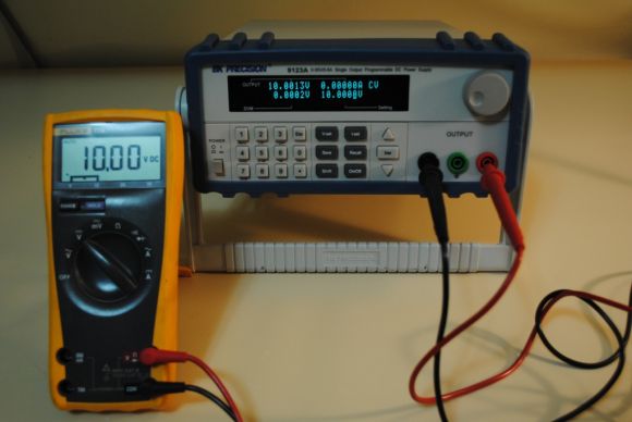 BK Precision 9123A power supply - 10v test