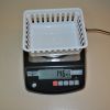 Scale with a basket on top in counting mode