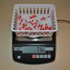 In counting mode with container full of LEDs