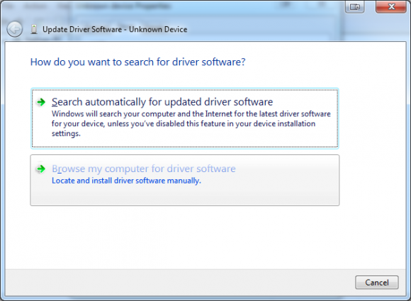 Update Driver Software 1